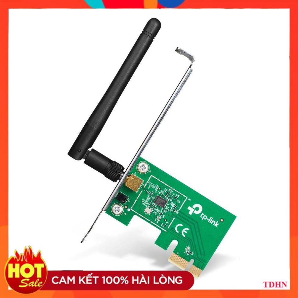 TP-Link Card mạng PCI Express Wifi Băng tần kép Chuẩn N 150Mbps Kết nối bảo mật cao- TL-WN781ND-Hãng phân phối chính thứ