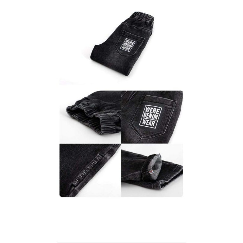 QUẦN JEANS ĐEN SIZE ĐẠI CHO BÉ