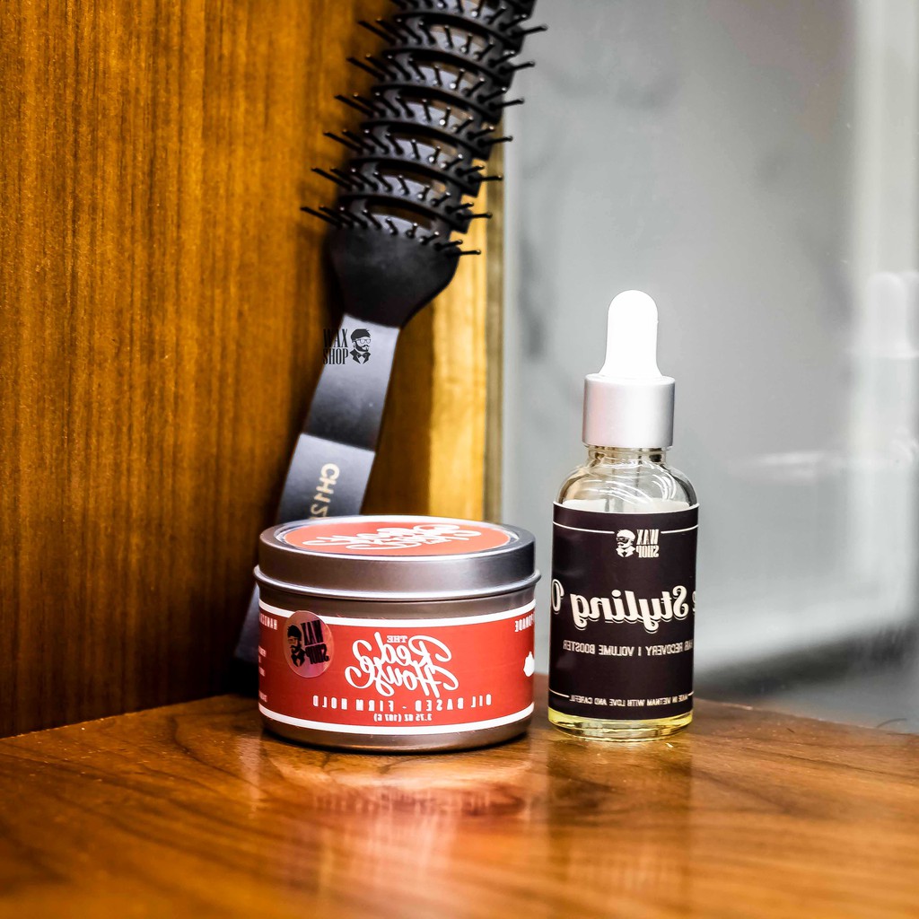 Sáp Vuốt Tóc Oil Based - Firm Hold ⚡[Chính Hãng]⚡ Siêu Giữ Nếp tới 24 Tiếng, Tặng Kèm Pre-Styling Oil + Lược