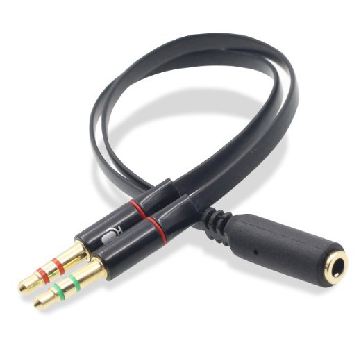 [CÓ SẴN]Cáp 3.5mm ra 2 jack 3.5mm 1 loa 1 Mic