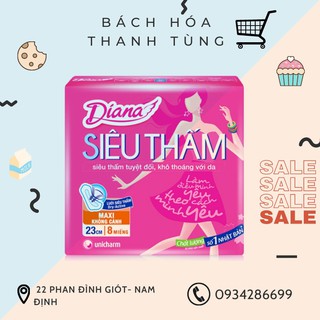 BĂNG VỆ SINH DIANA DÀY CÓ CÁNH 8 MIẾNG