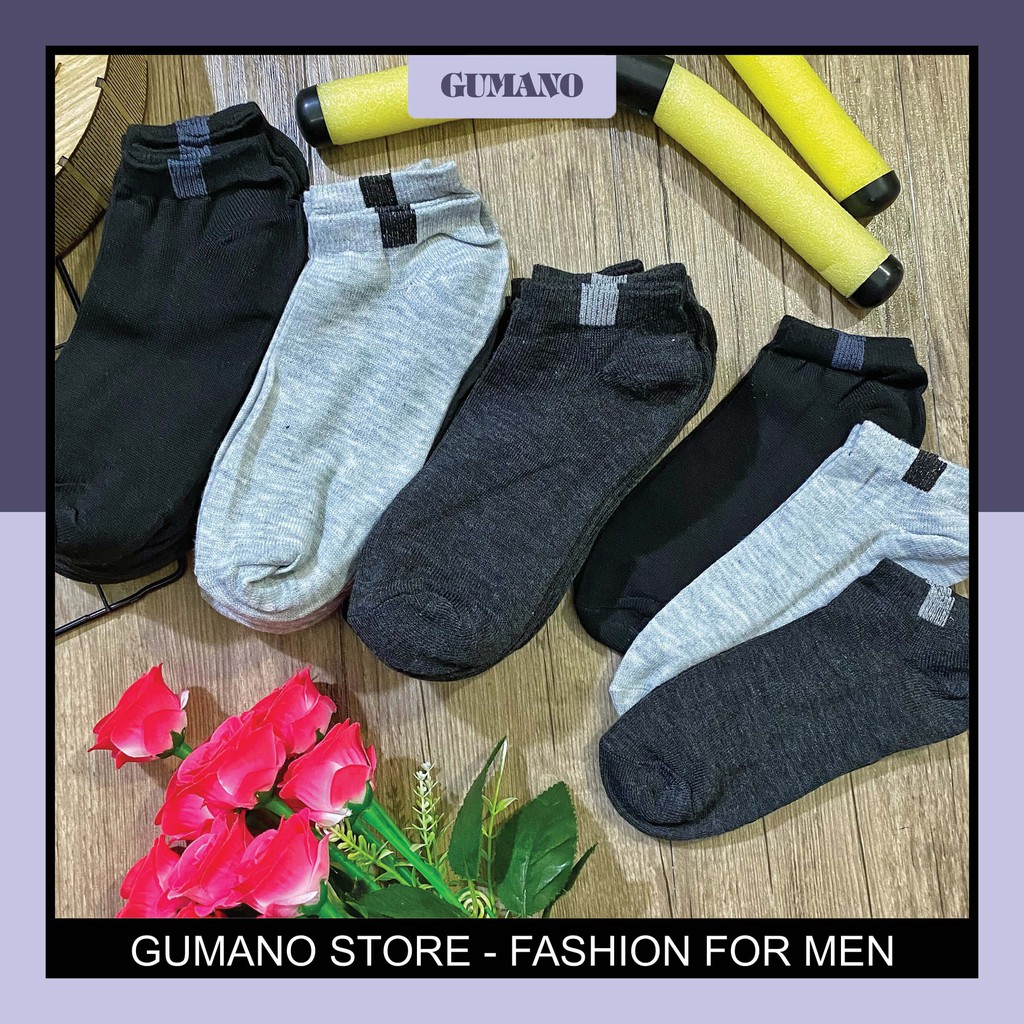 Tất vớ nam nữ cổ ngắn thoáng khí rẻ đẹp chất cotton co giãn thấm hút tốt free size