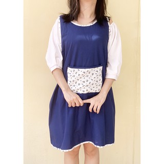 Tạp dề linen đan chéo sau lưng