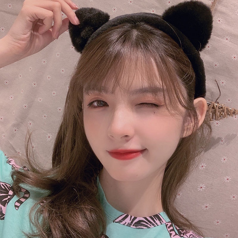 Băng đô tai mèo dễ thương phong cách Hàn Quốc nhiều màu tùy chọn cho nữ