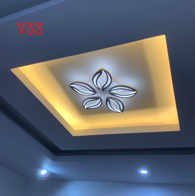 Đèn trần MONSKY Led Luxury hiện đại siêu sáng có điều khiển từ xa dùng cho trang trí nhà cửa, quán cafe...