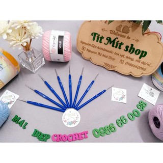 Bộ kim móc xanh thời trang
