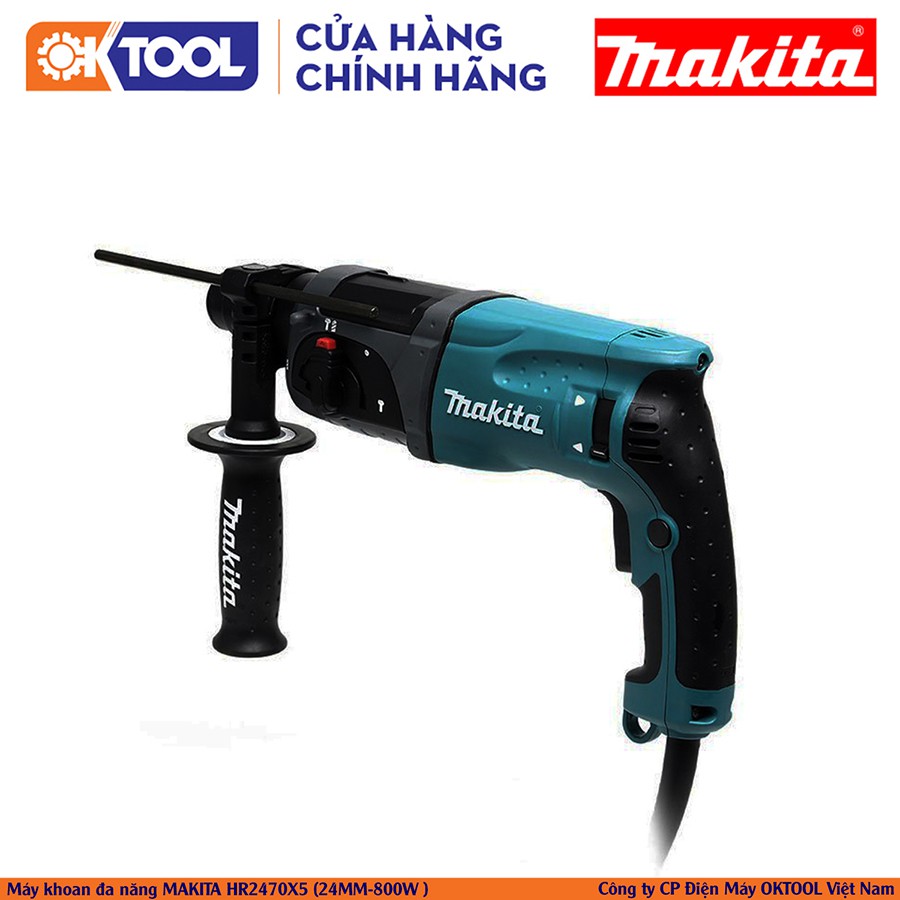 [Hàng Chính Hãng] Máy khoan đa năng Makita HR2470X5 (24MM-800W)