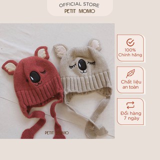 Mũ Len Gấu Ngủ Dễ Thương Cho Bé Trai Và Bé Gái (1-3 tuổi) PETIT MOMO