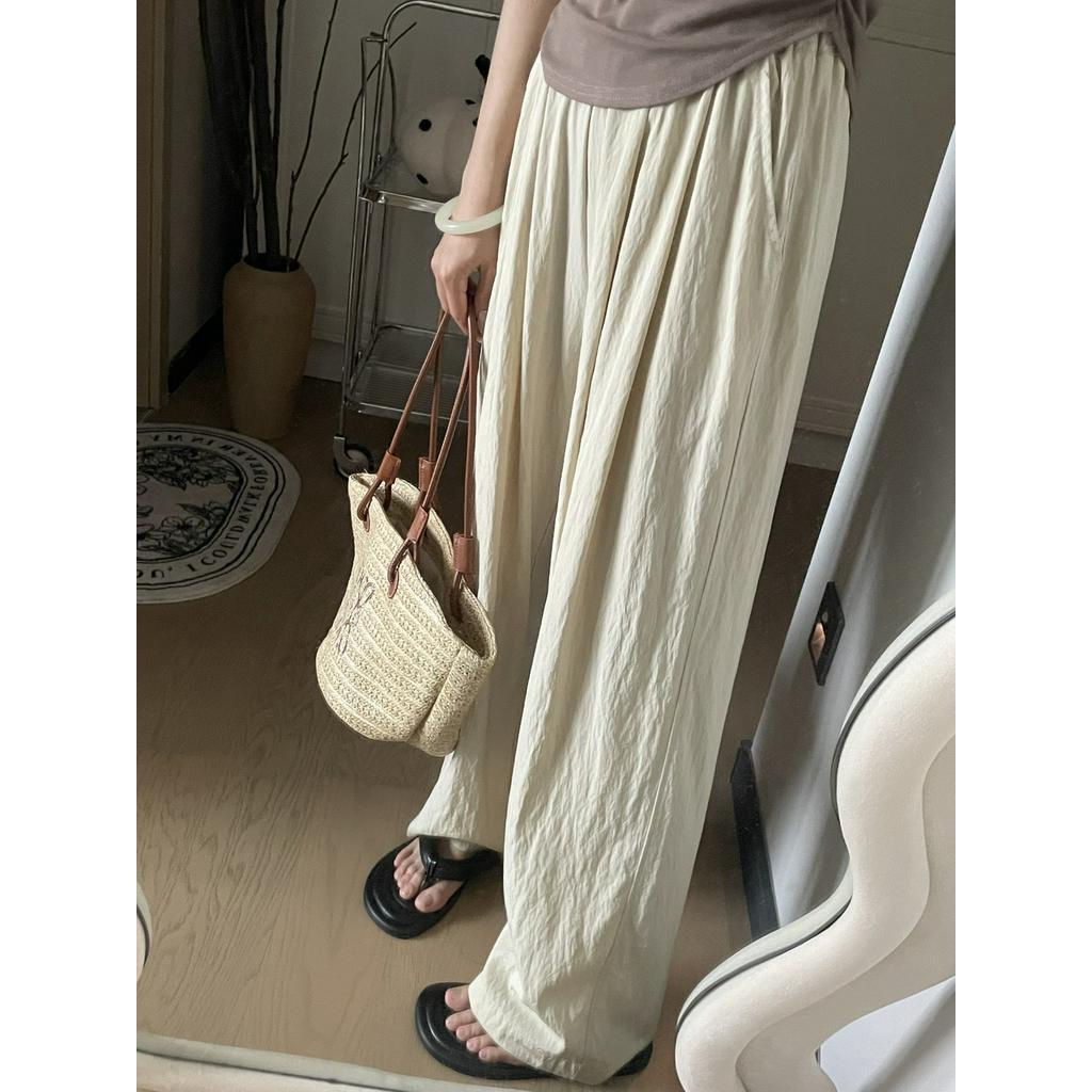 Quần Dài Ống Rộng Lưng Thun Cao Phong Cách Mới 63958