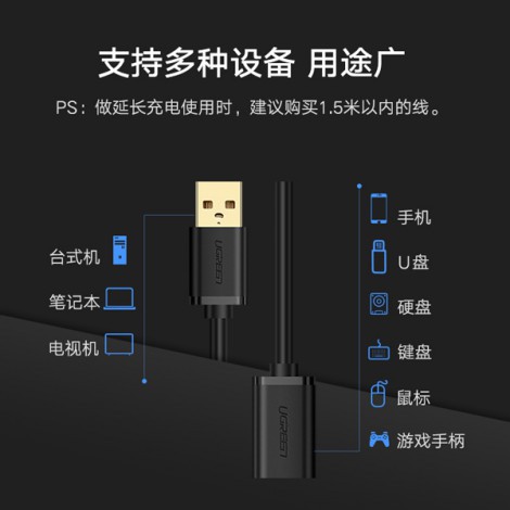 Cáp USB 2.0 nối dài 5M Ugreen 10318