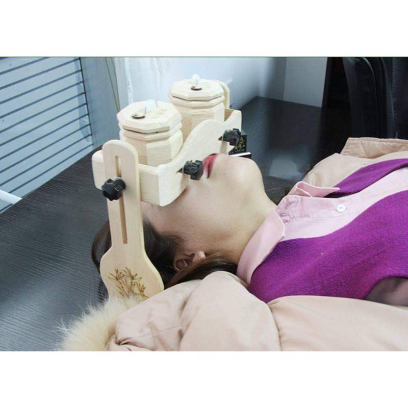 Bộ Xông Mắt NGẢI CỨU  Nóng - Dụng Cụ Xông Mắt Chất Liệu Gỗ Sồi  SPA ,TMV