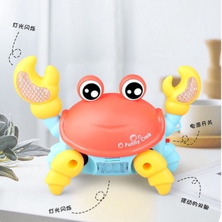 Đồ chơi con cua chạy pin có nhạc phát sáng vui nhộn cho bé