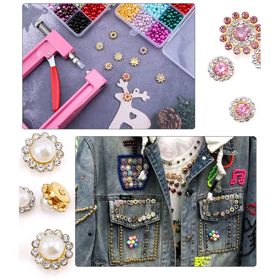 Hạt Pha Lê Dùng May Vá Trang Trí Quần Áo DIY