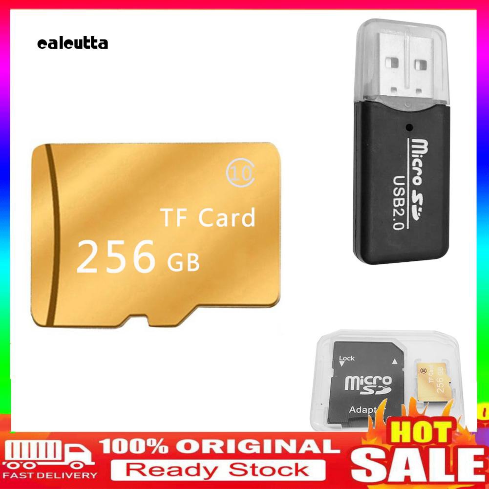 ★DC★Waterproof 256GB High Speed Micro SD TF Memory Card with Reader Storage Box