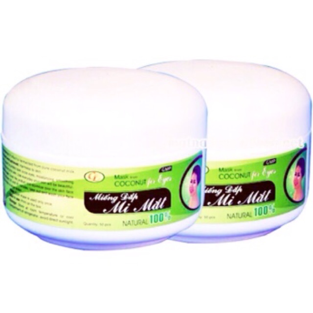 Combo 3 hộp (120 miếng) mặt nạ mắt dừa Cửu Long sáng da giảm thâm quầng bọng mắt