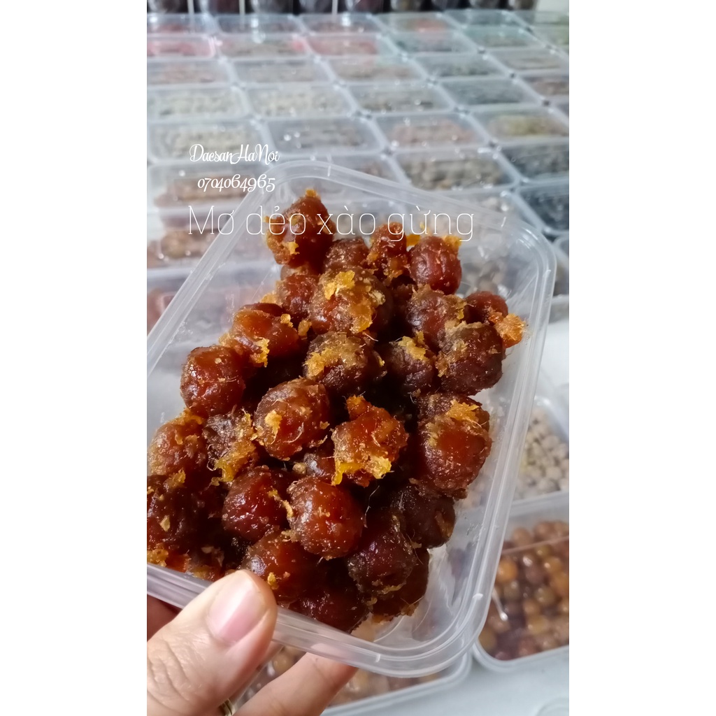 Mơ dẻo xào gừng