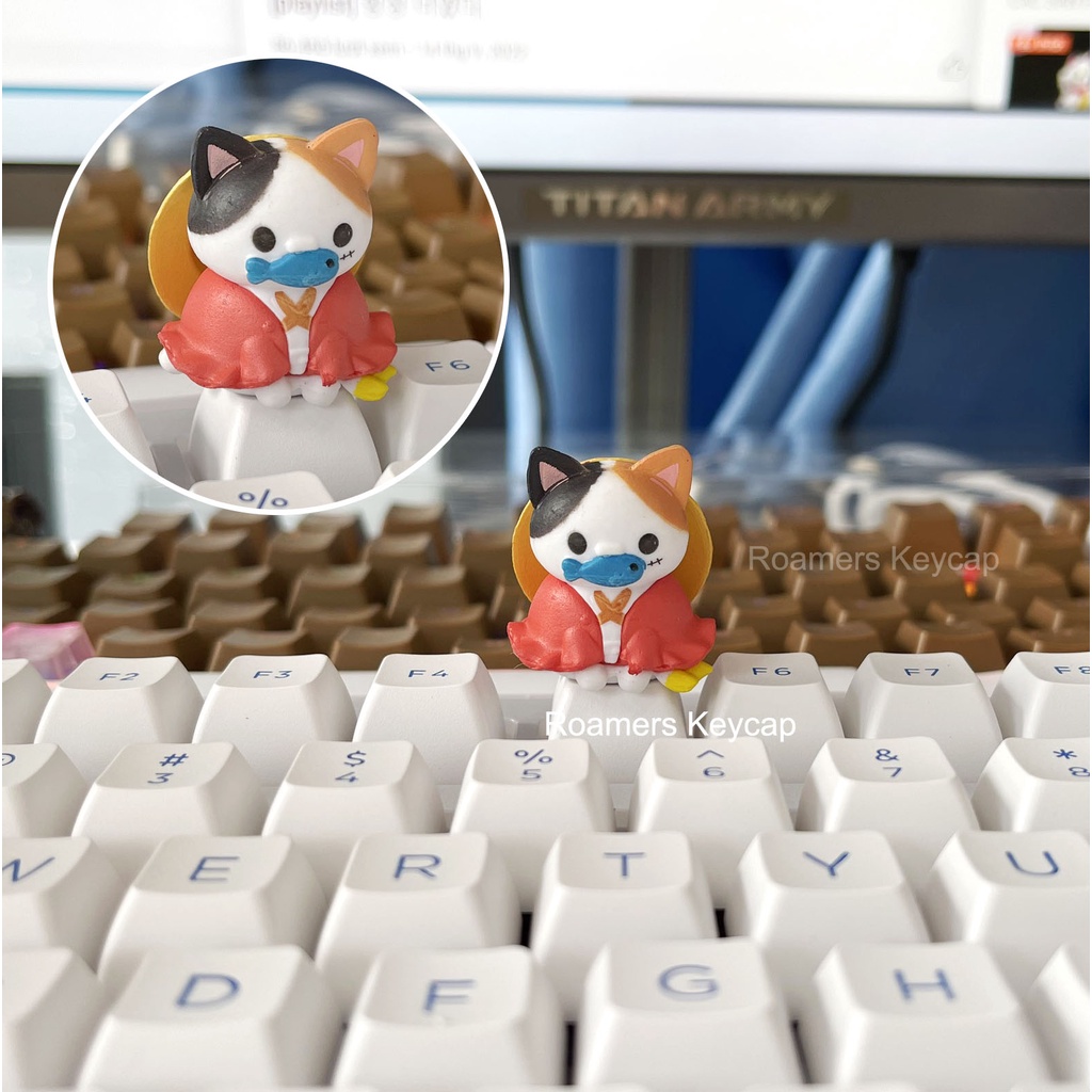 Keycap One Piece nhân vật lẻ Nút Bàn Phím Cơ Xuyên Led