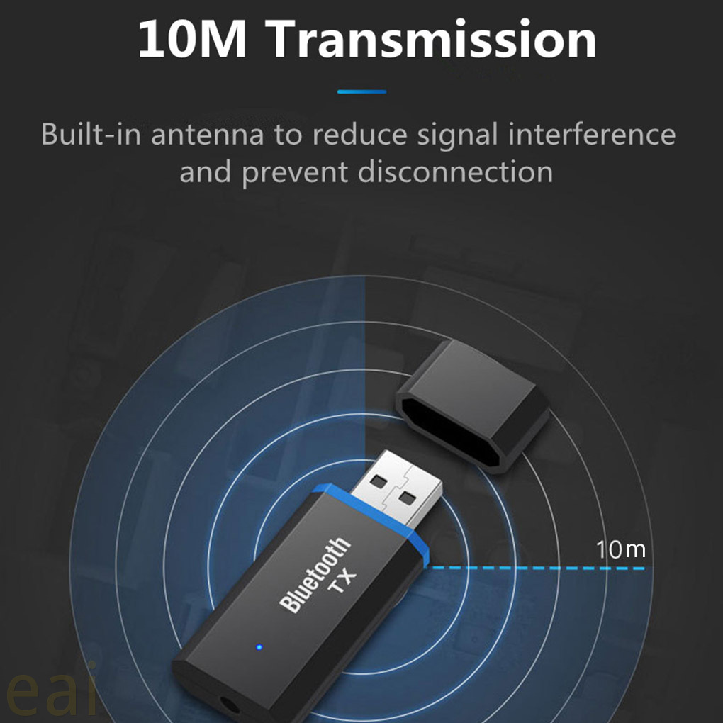 Usb Nhận Tín Hiệu Âm Thanh Bluetooth Với Giắc Cắm 3.5mm