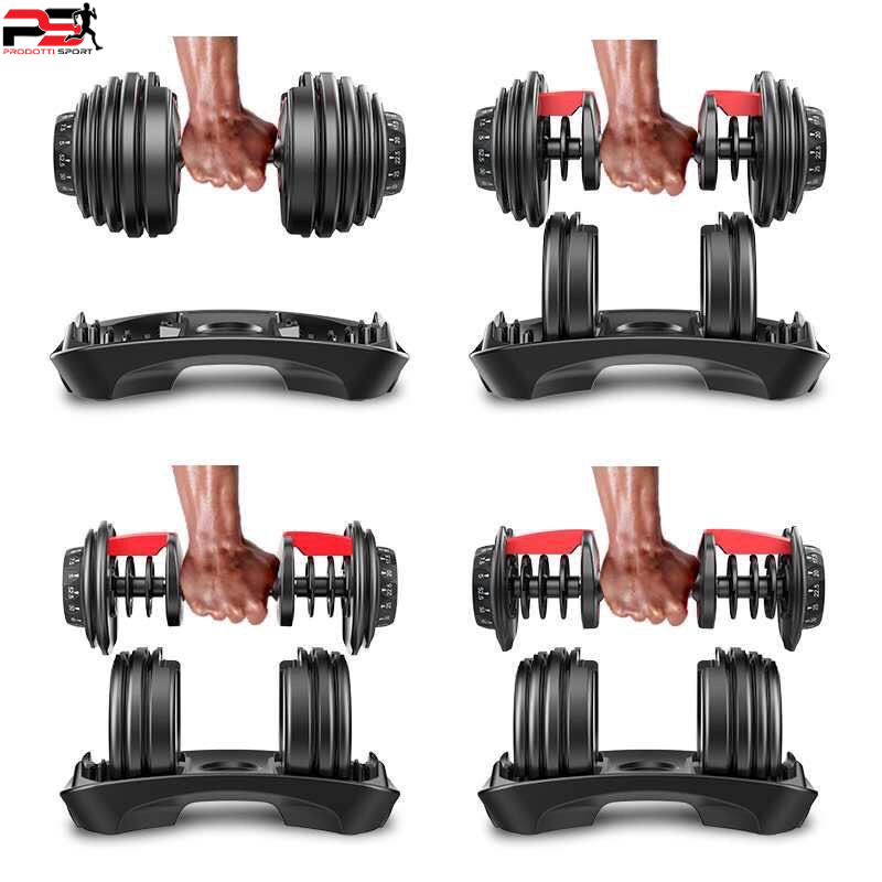 Tạ tay,tạ đơn Dumbell 24kg-48kg điều chỉnh khóa số tự động,đa năng Cao Cấp
