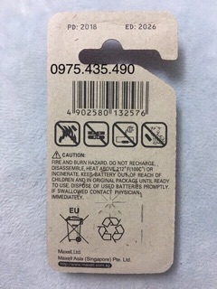 Pin Maxell CR1632