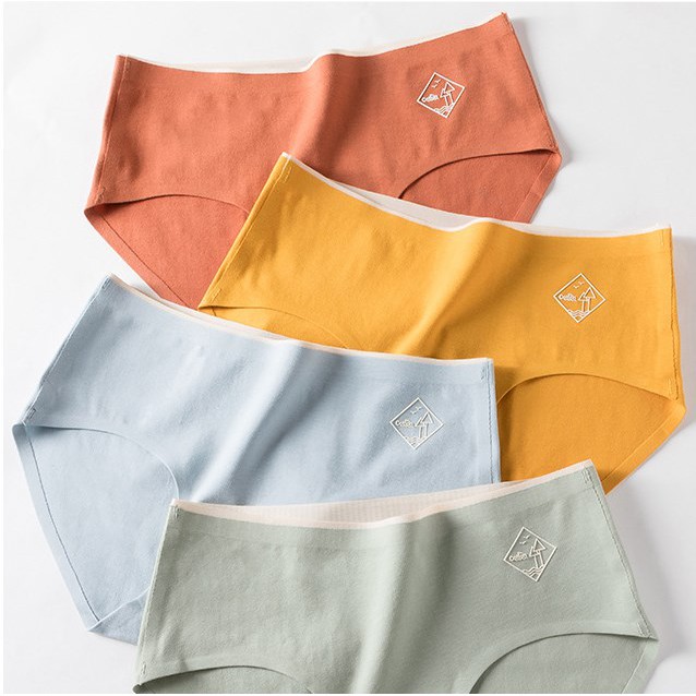 Hộp 4 quần lót nữ 02 kháng khuẩn cotton cao cấp không đường may chống hằn chống viêm nhiễm