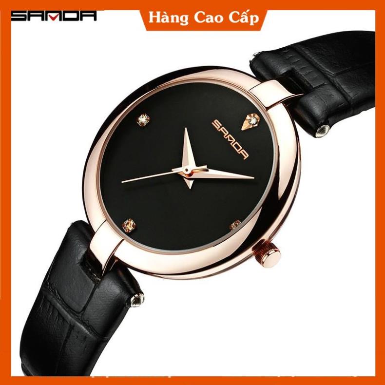 Đồng Hồ Nữ SANDA JAPAN 196 Dây da cao cấp - Tặng kèm hộp & Pin | BigBuy360 - bigbuy360.vn