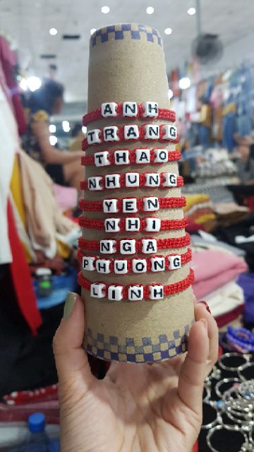 Vòng tay đan chữ, vòng tay làm theo yêu cầu sử dụng loại dây dù tốt đường kính 1mm 1.5mm dây dù có nhiều màu