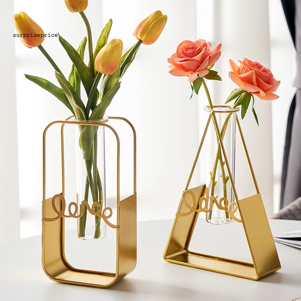 Lọ Hoa Bằng Thủy Tinh Trong Suốt Có Thể Gấp Lại Dùng Trang Trí Nhà Cửa