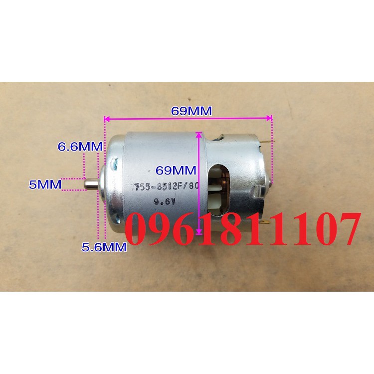 Motor 755 cho máy khoan pin