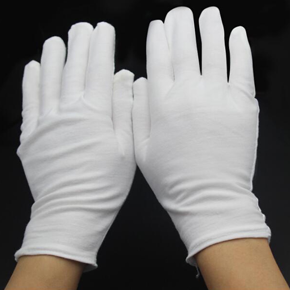 Đôi găng tay bằng cotton màu trắng cho người đi làm