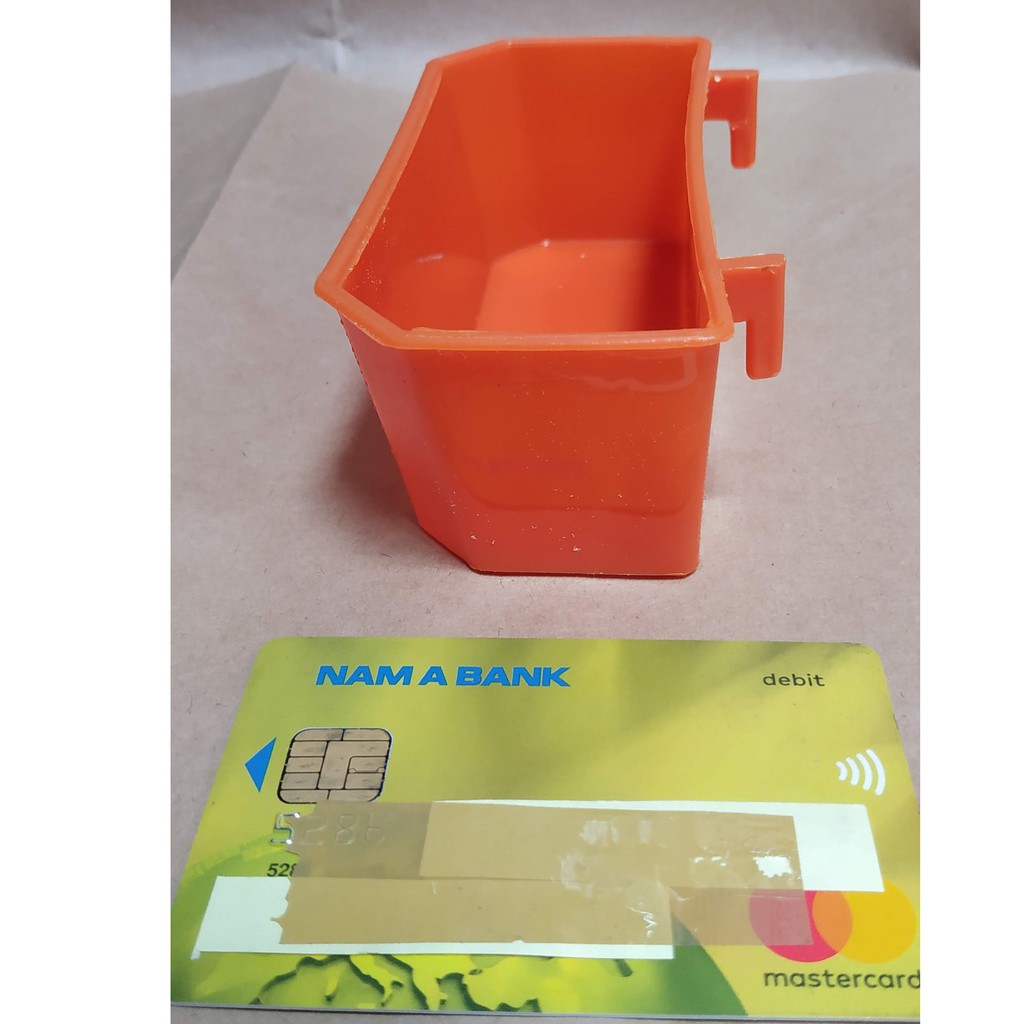 F04 - 10 cái Máng Nhựa Đựng Thức Ăn, Nước Uống Cho Gà, Chim, bồ câu 12cm