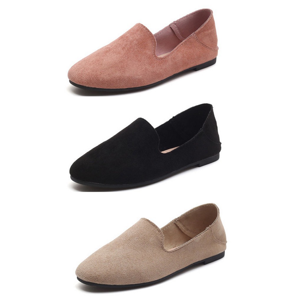 Giày Lười Nữ Mũi Tròn Thời Trang Hàn | BigBuy360 - bigbuy360.vn