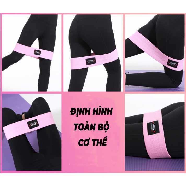 Dây kháng lực tập gym, Dây miniband tập chân mông Aolikes, phụ kiện gym chính hãng 3603