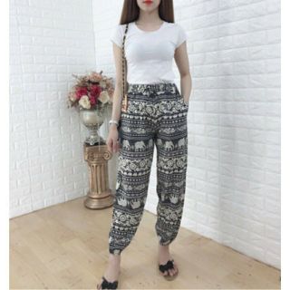 Quần dài Alibaba họa tiết
