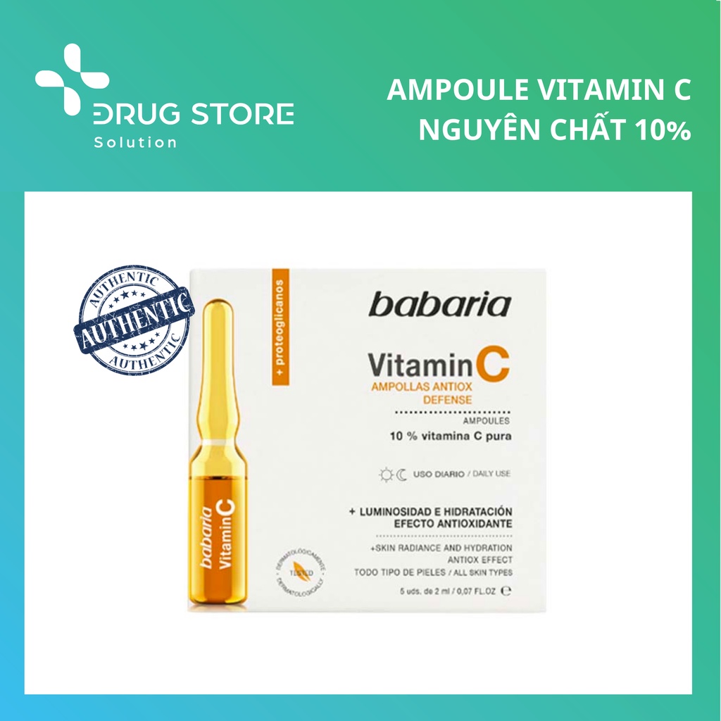 Ampoule Vitamin C 10% nguyên chất Babaria