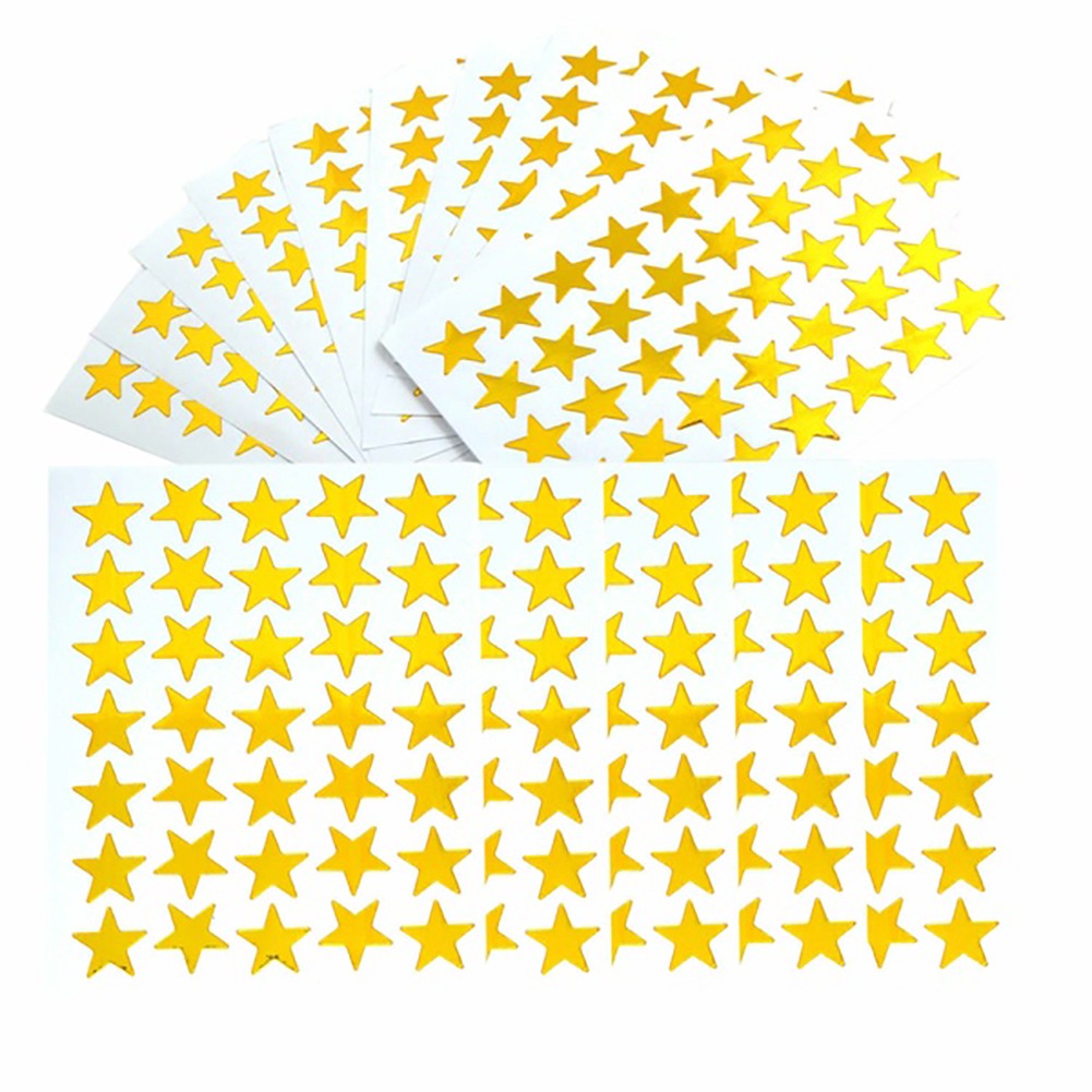 Bộ 350 miếng dán ngôi sao 5 cánh độc đáo cho bé/trang trí