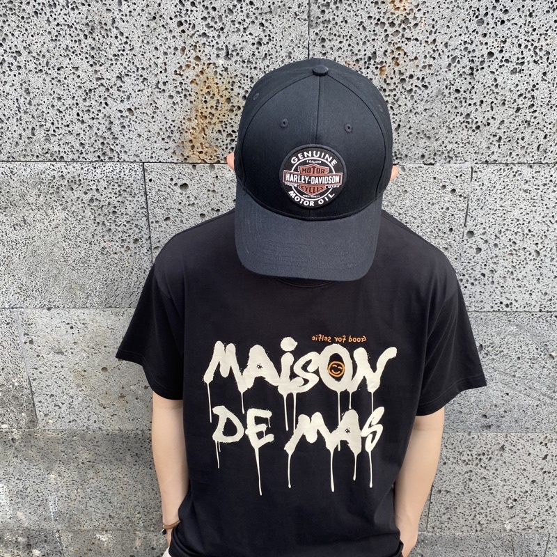 Nón kết Harley đen