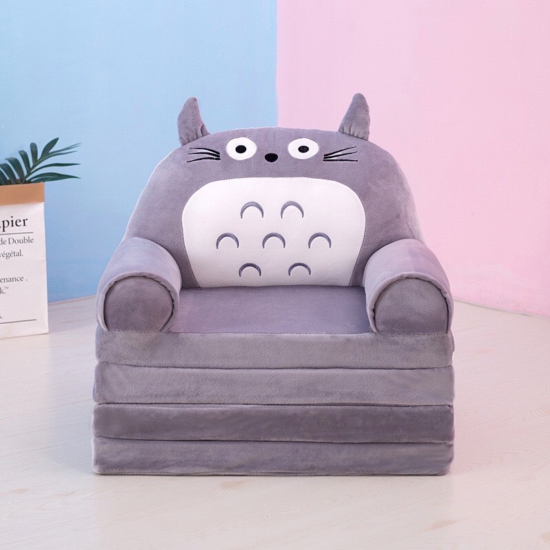 Sofa Giường - Ghế Lười Bông Hình Thú Cho Bé 3tầng - Totoro