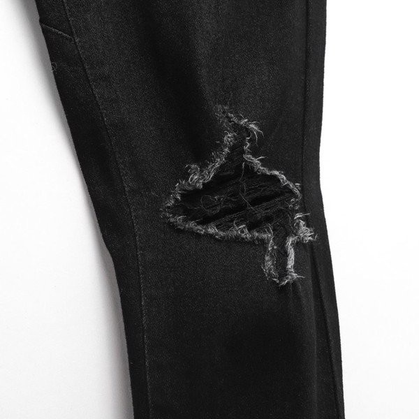 Quần Jean Nam Đen Washed Knee, Chất Vải Denim Cotton Co Giãn Dày Dặn Cao Cấp, INF QJ002989, SOMEHOW | BigBuy360 - bigbuy360.vn