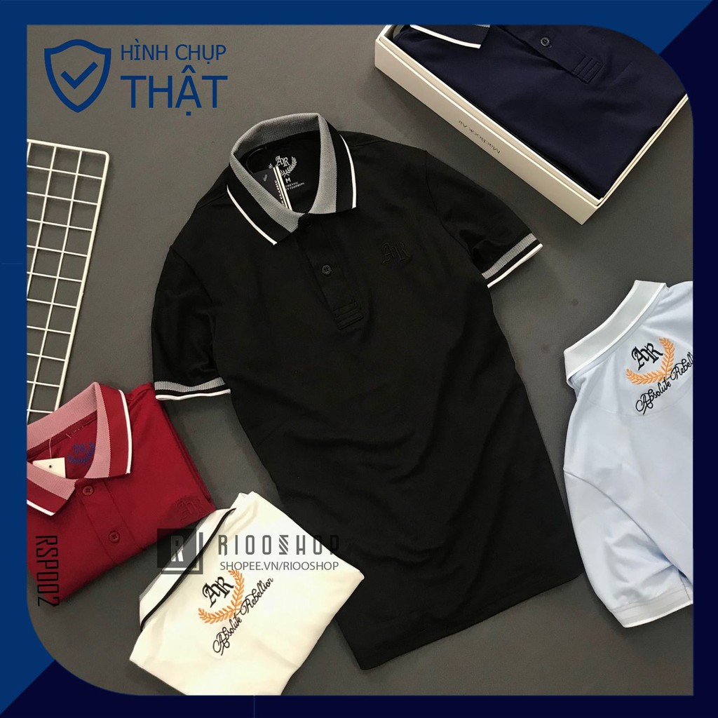 Áo thun polo, áo phông nam có cổ polo form rộng đẹp, hàng cao cấp xịn AR RSP002AV có size lớn big size xxl Riooshop | BigBuy360 - bigbuy360.vn
