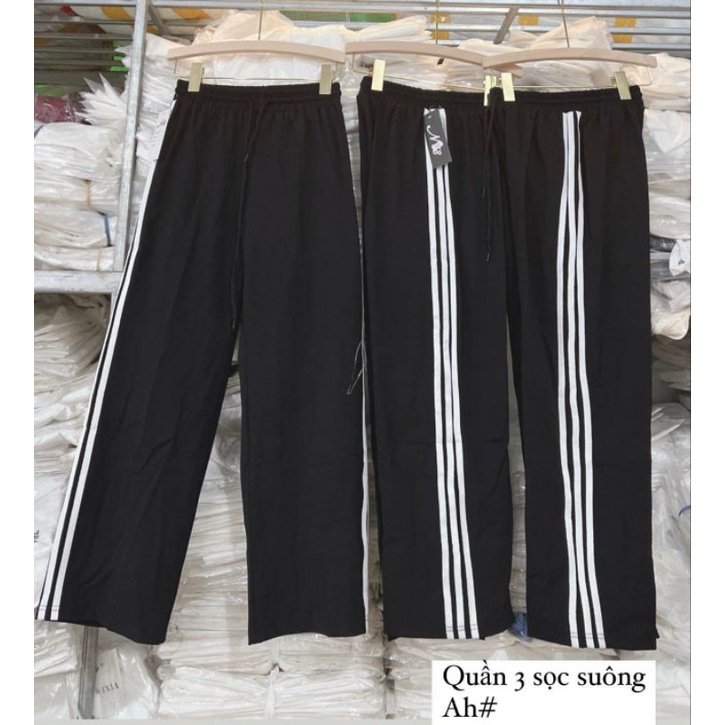 Quần 3sọc ống rộng đứng.