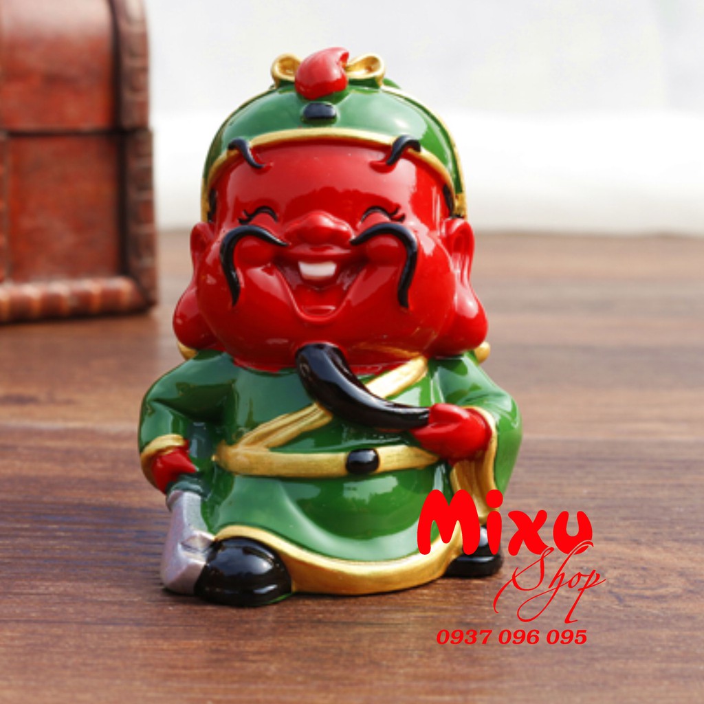 TƯỢNG QUAN CÔNG BẰNG SỨ 6CM MAY MẮN