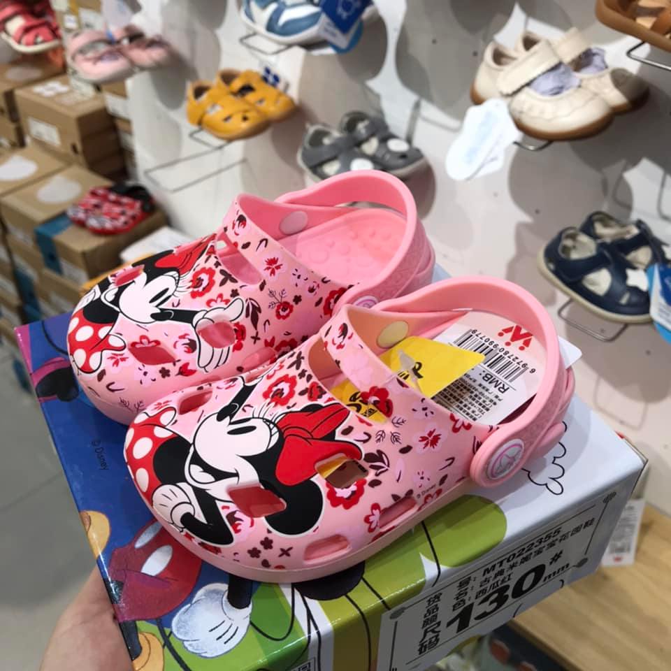Dép sục cho bé, sục bé gái Mickey chất liệu Silicone cao cấp hãng Disney