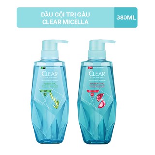 Dầu gội Clear công thức Micellar 380ml/chai