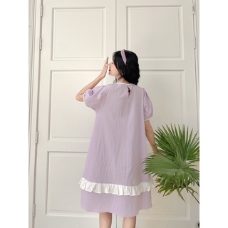 [ CRUSHH STUDIO - ẢNH CHÍNH CHỦ ] D22 - Đầm babydoll tím pastel