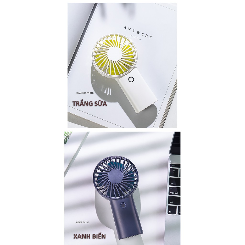 Quạt cầm tay mini khuếch tán hương thơm tinh dầu và nước hoa 3 cấp độ gió Jisulife F2B – Quạt mini USB sạc nhanh 3 giờ | BigBuy360 - bigbuy360.vn
