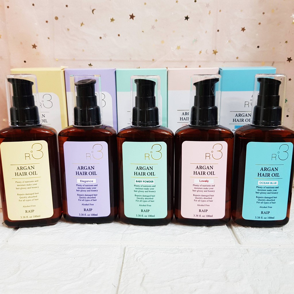 Dầu Dưỡng Phục Hồi Tóc Hư Tổn R3 Argan Hair Oil Raip 100ml