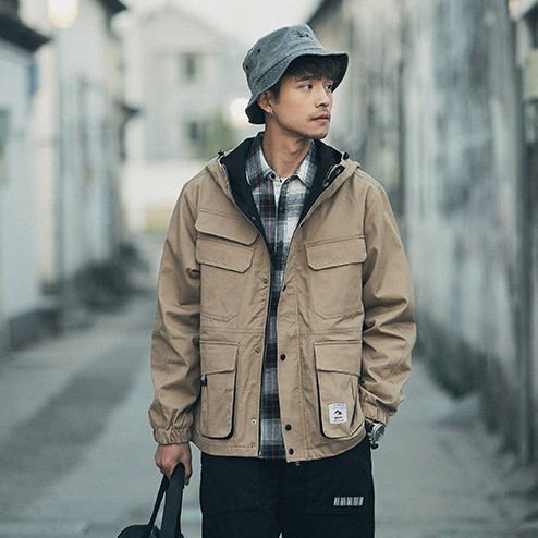 ÁO KHOÁC KAKI NAM TÚI VUÔNG - DRAGON.UN (hàng có sẵn) | BigBuy360 - bigbuy360.vn