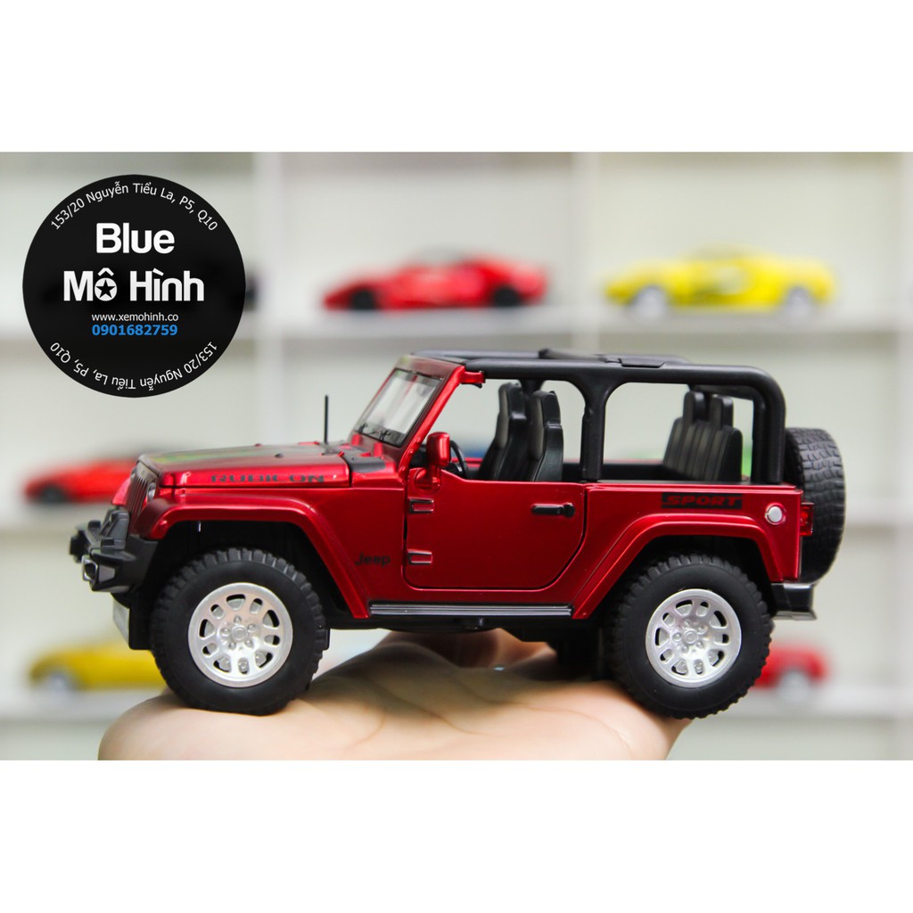 Blue mô hình | Xe mô hình Jeep Wrangler Unlimited Rubicon 1:32