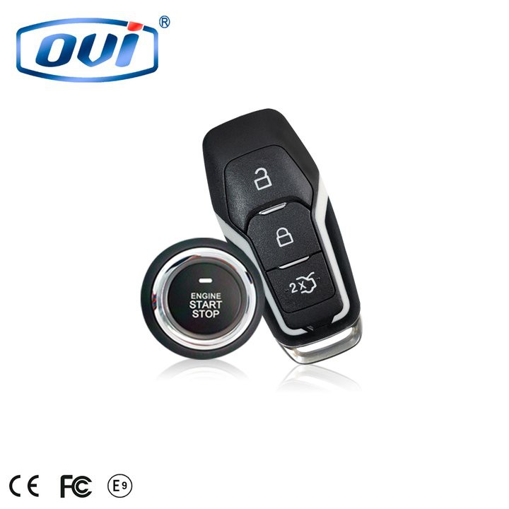 Bộ chìa khóa thông minh START-STOP điều khiển từ xa dành cho ô tô Ford nhãn hiệu OVI Mã OVI-EF010 - HÀNG CHÍNH HÃNG